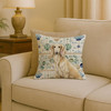 Cream Saluki Coastal Sea Glass Throw Pillow 18" x 18" product image at NuMercy 2