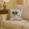 Black and White Pointer Coastal Sea Glass Throw Pillow 18" x 18" product image at NuMercy 2