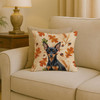 Black and Tan Miniature Pinscher Heirloom Fall Throw Pillow 18" x 18" product image at NuMercy 2