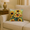 Maryland Black-Eyed Susans in Watercolor Throw Pillow 18" x 18" DAC1666 product image at NuMercy 2