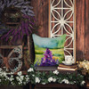 New Jersey Violet in Watercolor Throw Pillow 18" x 18" DAC1688 product image at NuMercy 5