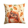 Red Pekingese Heirloom Fall Throw Pillow 18" x 18" product image at NuMercy
