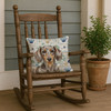 Dapple Dachshund Coastal Sea Glass Throw Pillow 18" x 18" product image at NuMercy 4