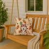 Red and White Siberian Husky Heirloom Fall Throw Pillow 18" x 18" product image at NuMercy 3