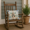 Afghan Hound Coastal Sea Glass Throw Pillow 18" x 18" product image at NuMercy 4