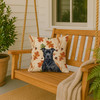 Black American Staffordshire Terrier Heirloom Fall Throw Pillow 18" x 18" product image at NuMercy 3