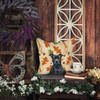 Black American Staffordshire Terrier Heirloom Fall Throw Pillow 18" x 18" product image at NuMercy 7