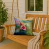 North Dakota Wild Prairie Roses in Watercolor Throw Pillow 18" x 18" DAC1695 product image at NuMercy 3