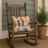 Border Collie Heirloom Fall Throw Pillow 18" x 18" product image at NuMercy 4