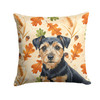 Black and Tan Norfolk Terrier Heirloom Fall Throw Pillow 18" x 18" product image at NuMercy