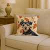Black and Tan Norfolk Terrier Heirloom Fall Throw Pillow 18" x 18" product image at NuMercy 2