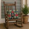 Gordon Setter Christmas Poinsettias Throw Pillow 18" x 18" product image at NuMercy 4