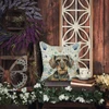 Wirehaired Wild Boar Dachshund Coastal Sea Glass Throw Pillow 18" x 18" product image at NuMercy 5