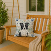 Border Collie Coastal Sea Glass Throw Pillow 18" x 18" product image at NuMercy 3
