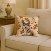 Sesame Akita Heirloom Fall Throw Pillow 18" x 18" product image at NuMercy 2