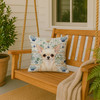 Cream Chihuahua Coastal Sea Glass Throw Pillow 18" x 18" product image at NuMercy 3