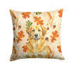 Lion Yellow Leonberger Heirloom Fall Throw Pillow 18" x 18" product image at NuMercy