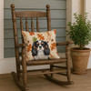 Tricolor Cavalier Spaniel Heirloom Fall Throw Pillow 18" x 18" product image at NuMercy 4