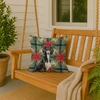 Black and Tan Saluki Christmas Poinsettias Throw Pillow 18" x 18" product image at NuMercy 3