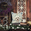 Coton de Tulear Coastal Sea Glass Throw Pillow 18" x 18" product image at NuMercy 5