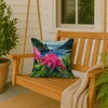 Washington Coast Rhododendrons in Watercolor Throw Pillow 18" x 18" product image at NuMercy 3