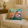 Indiana Peonies in Watercolor Throw Pillow 18" x 18" DAC1650 product image at NuMercy 2