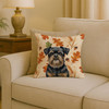 Black and Tan Brussels Griffon Heirloom Fall Throw Pillow 18" x 18" product image at NuMercy 2
