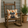 Black and Tan Brussels Griffon Heirloom Fall Throw Pillow 18" x 18" product image at NuMercy 4
