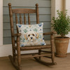 Maltipoo Coastal Sea Glass Throw Pillow 18" x 18" product image at NuMercy 4