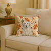 White Great Pyrenees Heirloom Fall Throw Pillow 18" x 18" product image at NuMercy 2