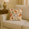 Cream Shiba Inu Heirloom Fall Throw Pillow 18" x 18" product image at NuMercy 2
