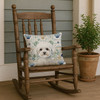 Bichon Frise Coastal Sea Glass Throw Pillow 18" x 18" product image at NuMercy 4