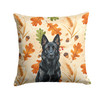 Black German Shepherd Heirloom Fall Throw Pillow 18" x 18" product image at NuMercy