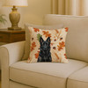 Black German Shepherd Heirloom Fall Throw Pillow 18" x 18" product image at NuMercy 2