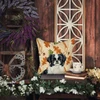 Black and White Japanese Chin Heirloom Fall Throw Pillow 18" x 18" product image at NuMercy 7