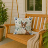 Brindle and White Basenji Coastal Sea Glass Throw Pillow 18" x 18" product image at NuMercy 3
