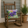 New Jersey Violet in Watercolor Throw Pillow 18" x 18" DAC1687 product image at NuMercy 4