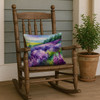 New Hampshire Purple Lilac in Watercolor Throw Pillow 18" x 18" DAC1685 product image at NuMercy 4