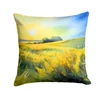 Nebraska Goldenrod in Watercolor Throw Pillow 18" x 18" DAC1682 product image at NuMercy