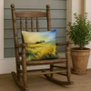 Nebraska Goldenrod in Watercolor Throw Pillow 18" x 18" DAC1682 product image at NuMercy 4