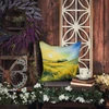 Nebraska Goldenrod in Watercolor Throw Pillow 18" x 18" DAC1682 product image at NuMercy 5