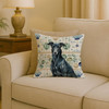 Black Greyhound Coastal Sea Glass Throw Pillow 18" x 18" product image at NuMercy 2