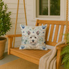 Westie Coastal Sea Glass Throw Pillow 18" x 18" product image at NuMercy 3