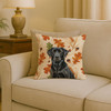 Black Labrador Retriever Heirloom Fall Throw Pillow 18" x 18" product image at NuMercy 2
