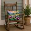 Louisiana Magnolias in Watercolor Throw Pillow 18" x 18" DAC1660 product image at NuMercy 4