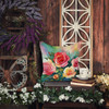Oklahoma Roses in Watercolor Throw Pillow 18" x 18" DAC1701 product image at NuMercy 5