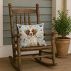 Liver and White Brittany Coastal Sea Glass Throw Pillow 18" x 18" product image at NuMercy 4