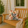 Blue and Tan Border Terrier Heirloom Fall Throw Pillow 18" x 18" product image at NuMercy 3