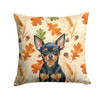 Black and Tan Russian Toy Heirloom Fall Throw Pillow 18" x 18" product image at NuMercy