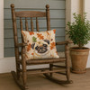 Fawn Pug Heirloom Fall Throw Pillow 18" x 18" product image at NuMercy 4